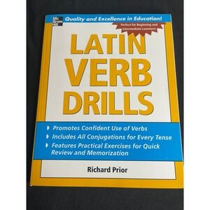 Latin Verb Drills McGraw-Hill Richard Prior Language Learning Workbook 2005